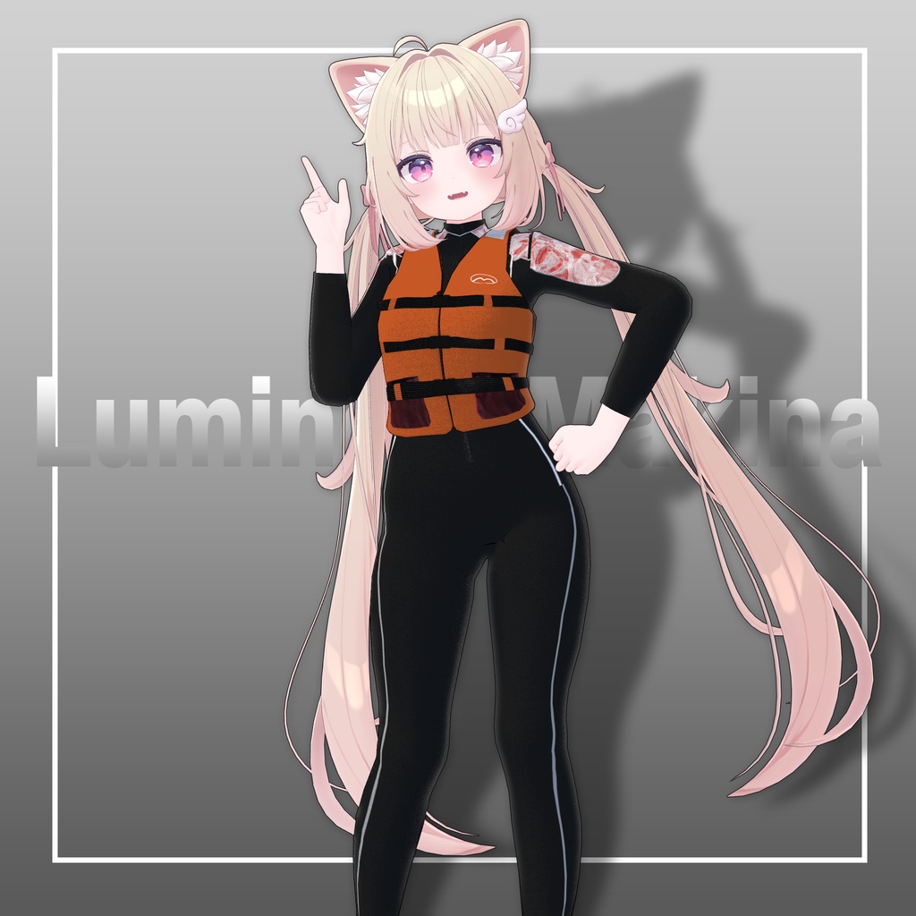 【7アバター対応】ウエットスーツ&ライフジャケット