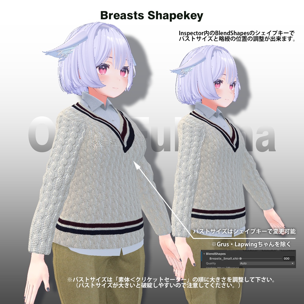 【桔梗・薄荷・Grus・Lapwing 対応】クリケットセーター