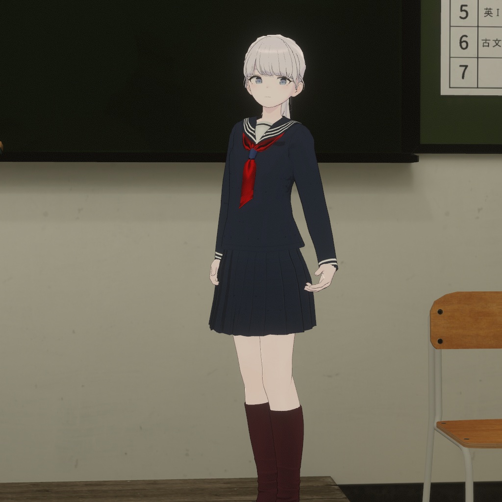 【25アバター対応】スクールセーラー服