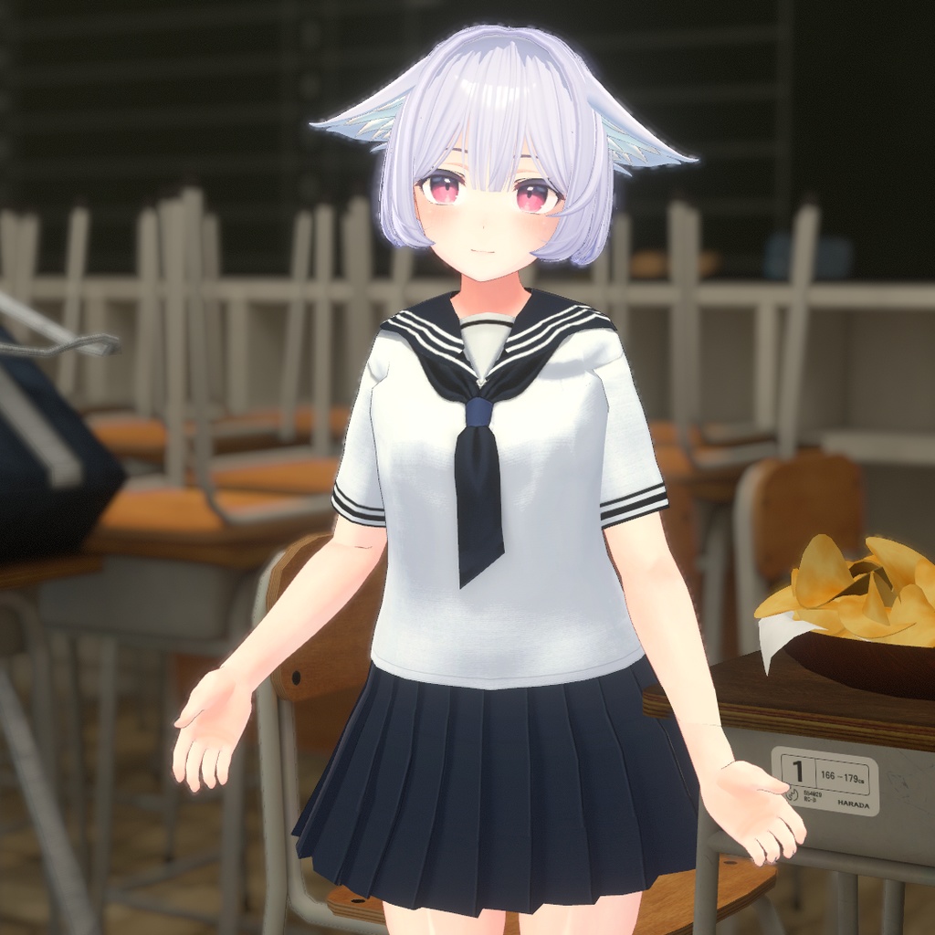 【25アバター対応】スクールセーラー服