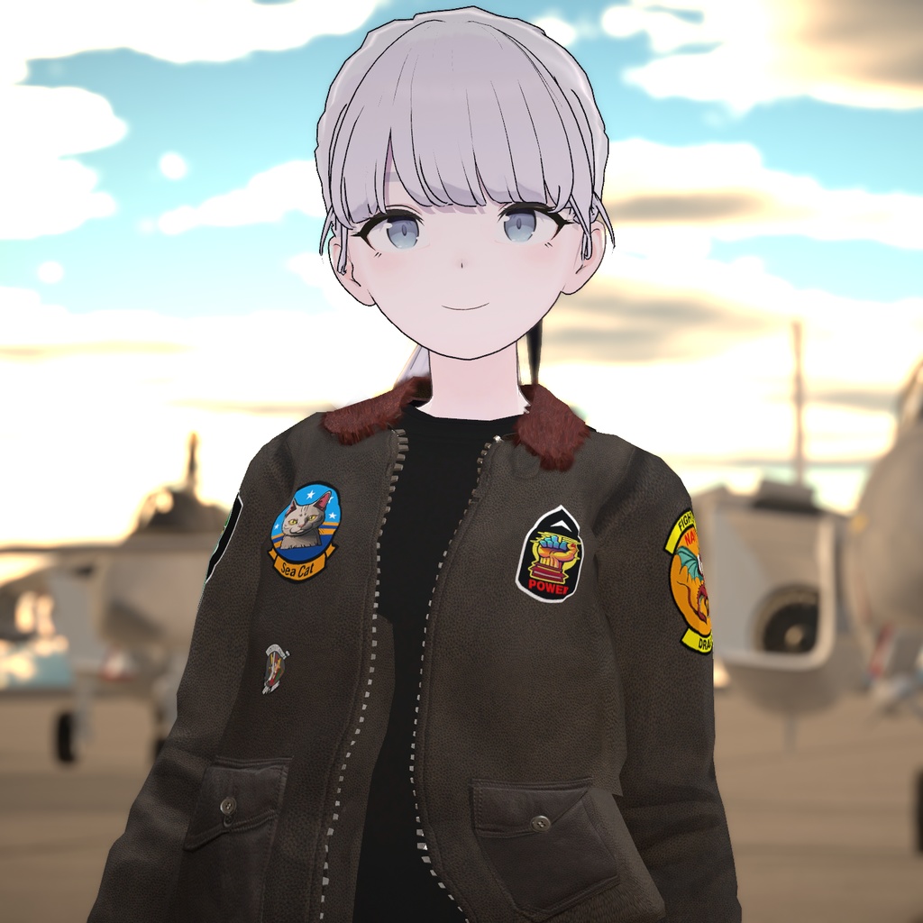 【24アバター対応】米海軍レザーフライトジャケットセット