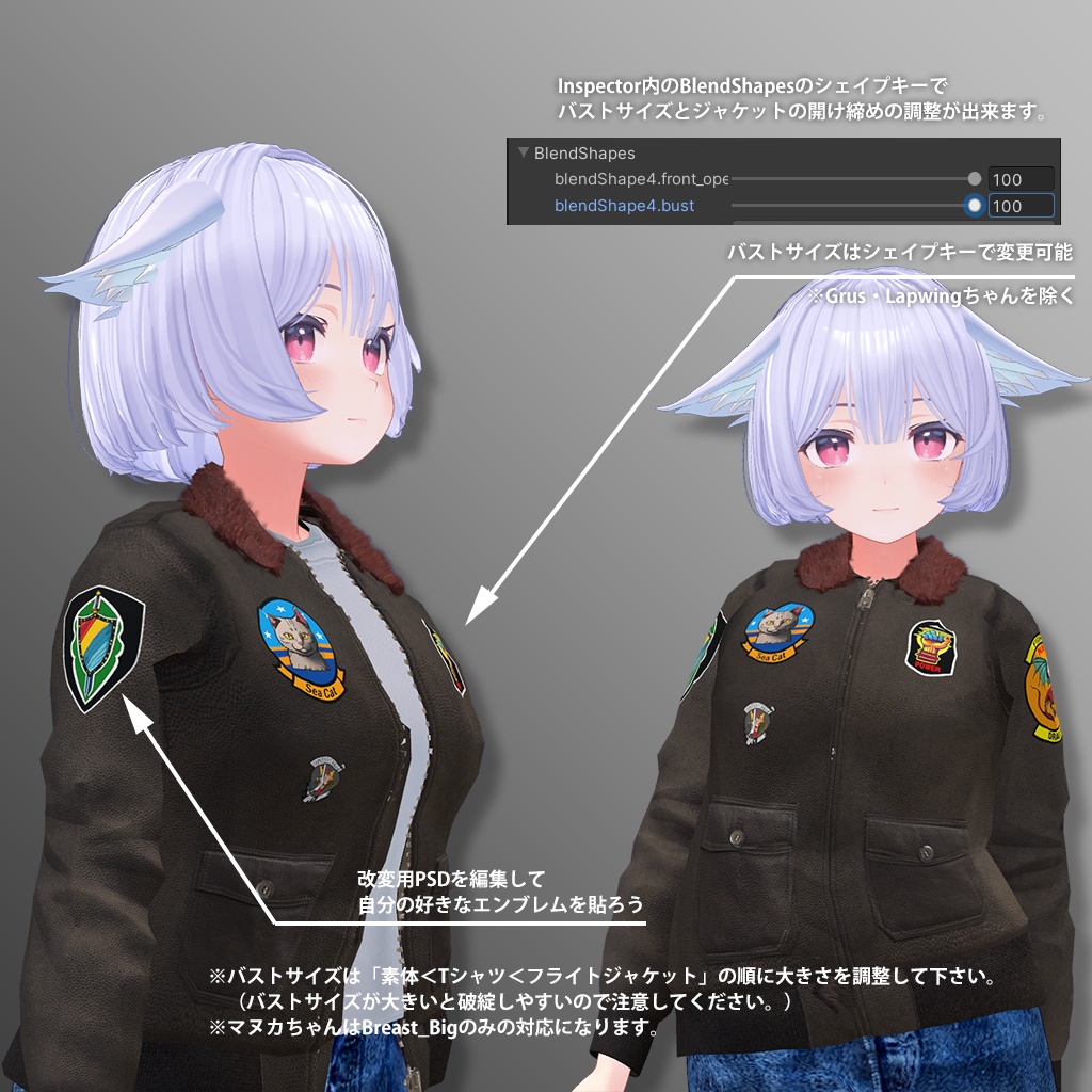 【24アバター対応】米海軍レザーフライトジャケットセット