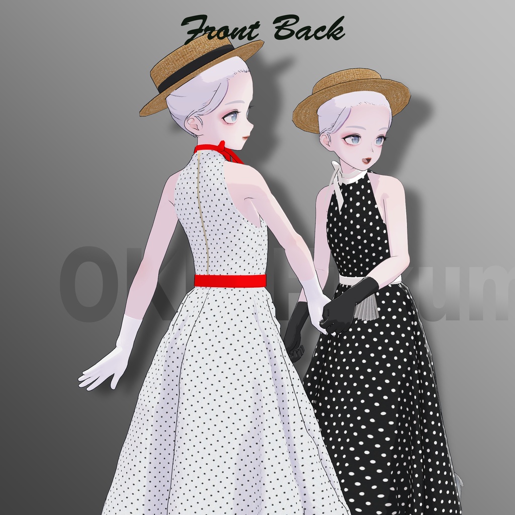 6 avatar compatible] 1950's Retro Dress Set