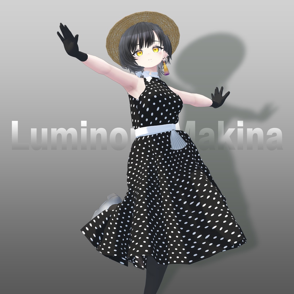 【7アバター対応】1950's レトロドレスセット