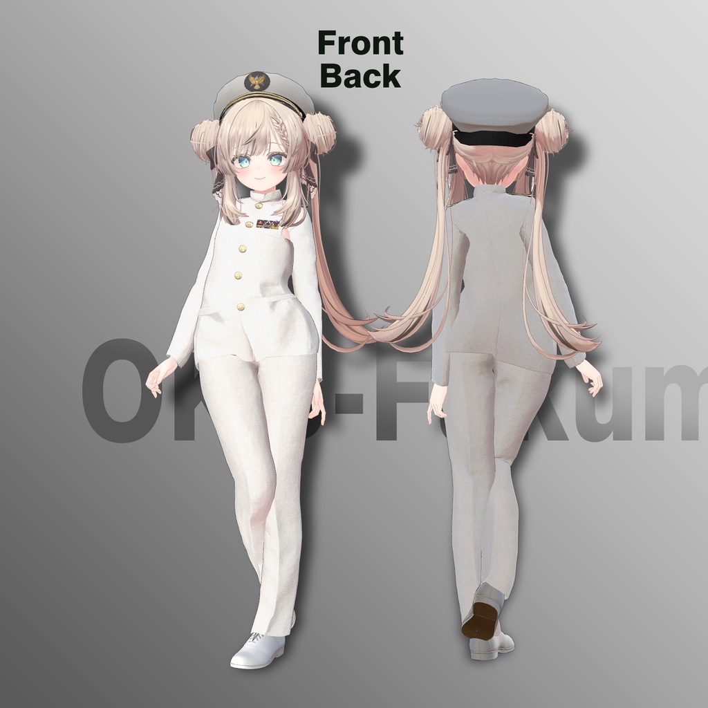 【21アバター対応】海軍士官 白詰襟・黒詰襟制服