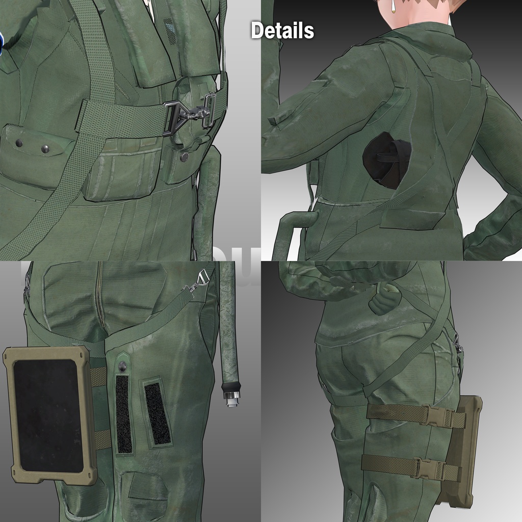 【12アバター対応】本格的パイロット装備セット