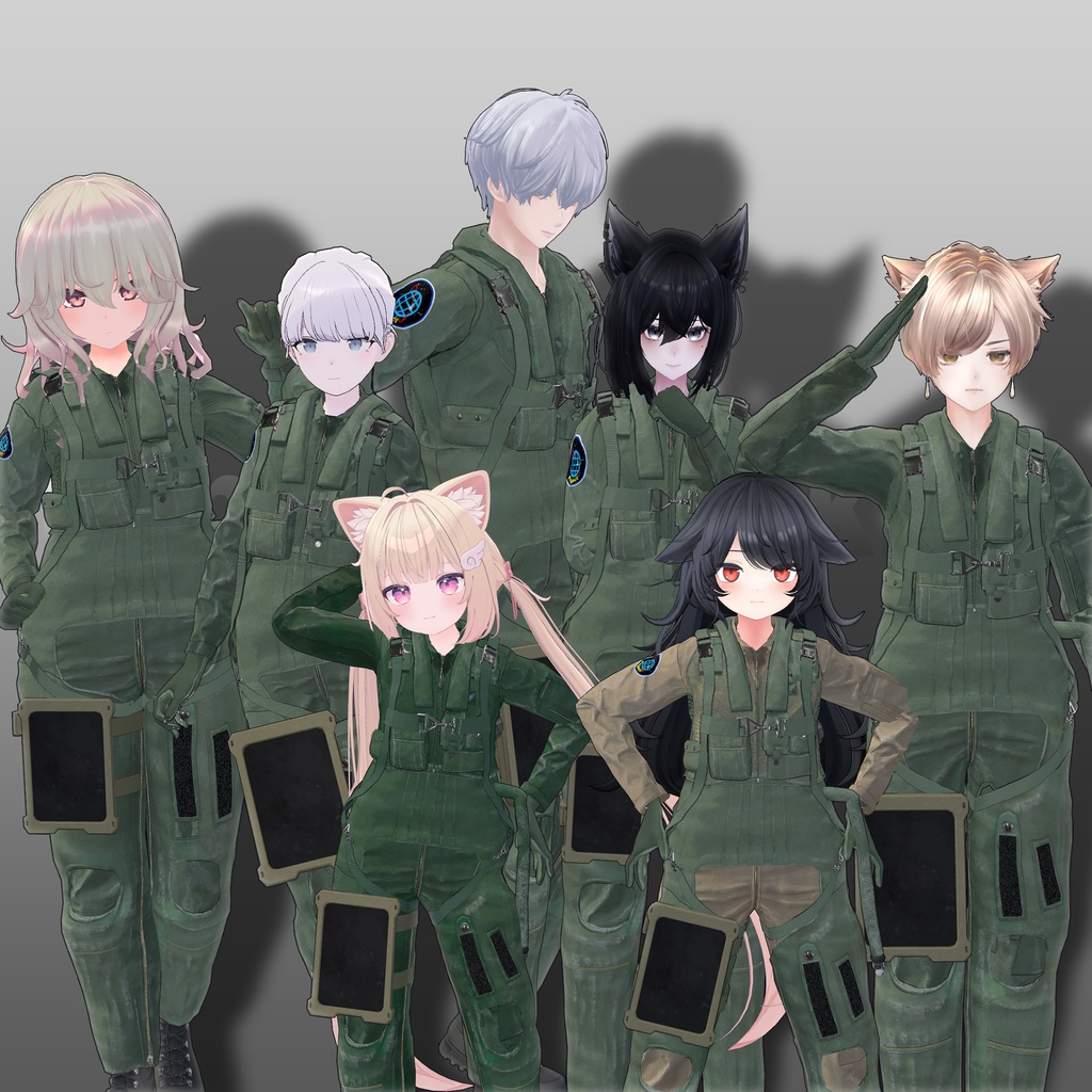 【12アバター対応】本格的パイロット装備セット