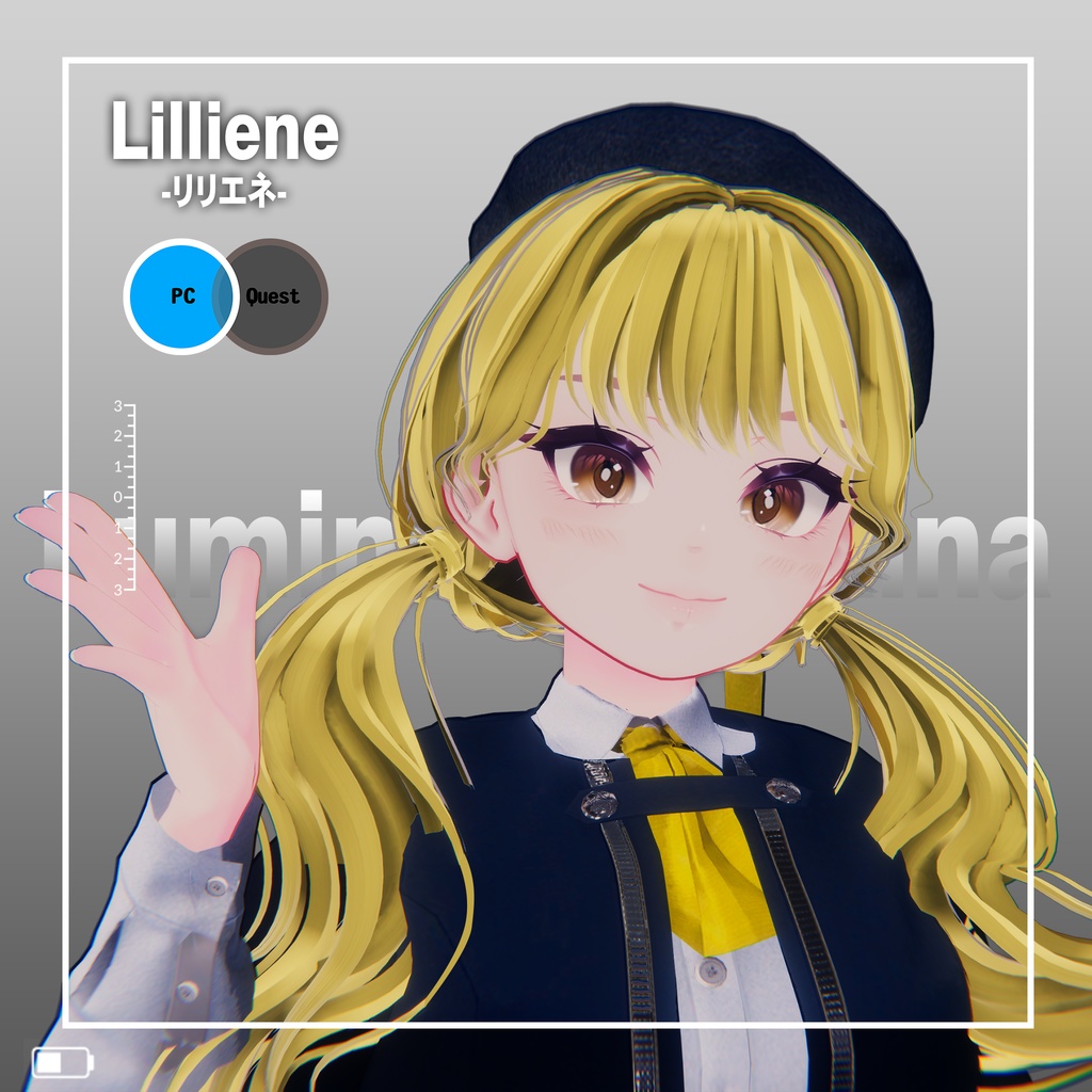 オリジナル3Dモデル「リリエネ Lilliene」