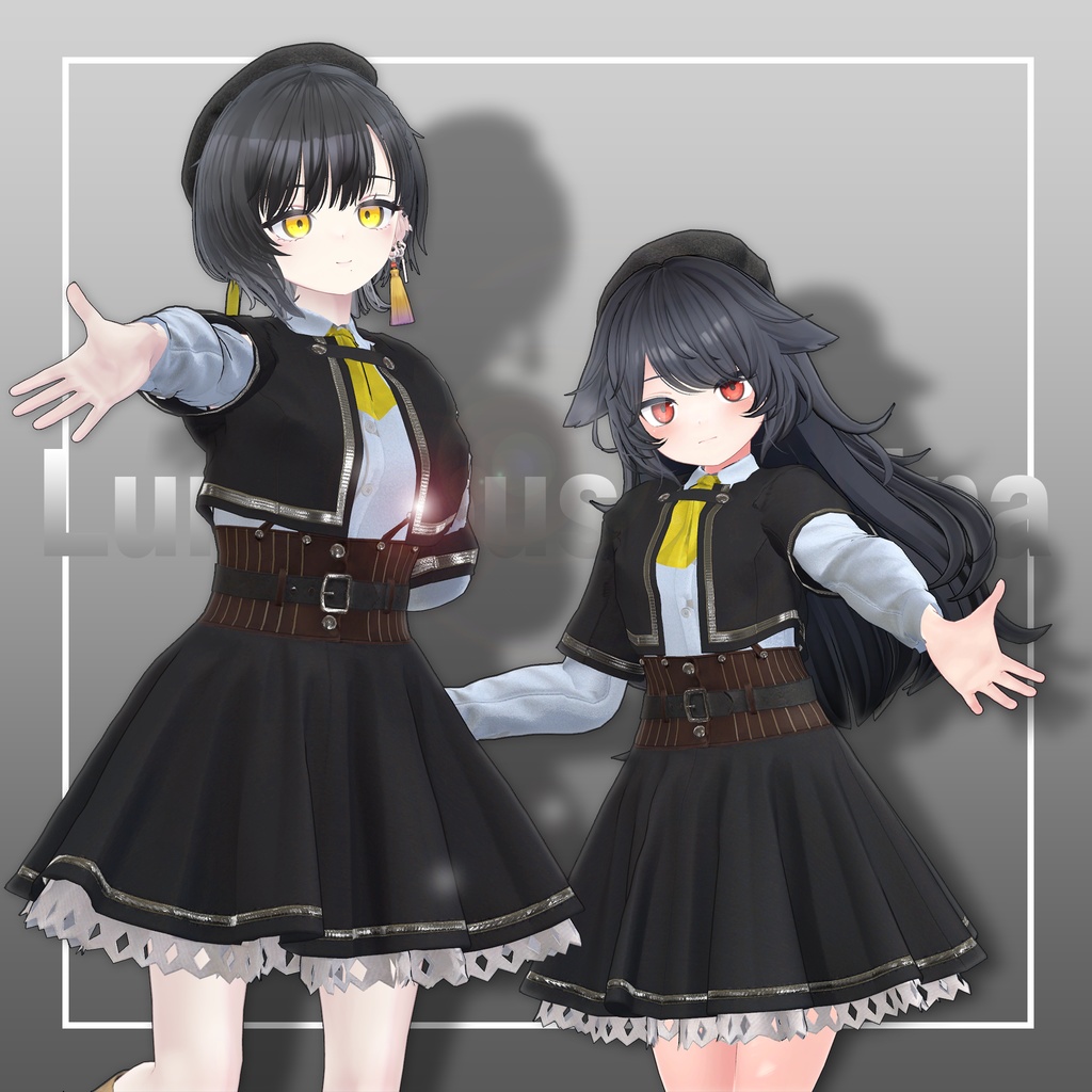 【10アバター対応】魔法少女のドレス