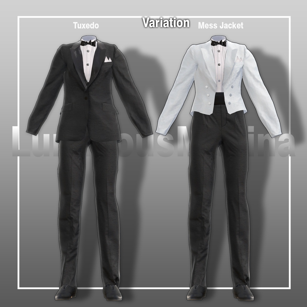 【12アバター対応】タキシード&メスジャケットセット
