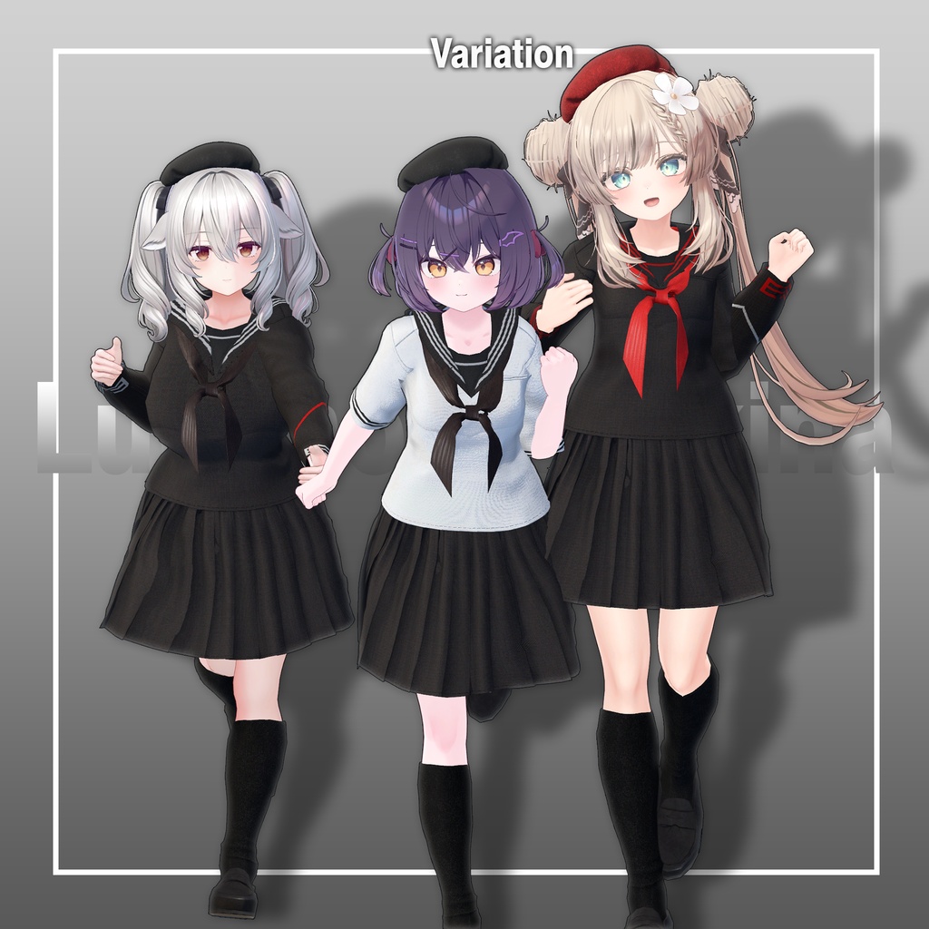 【10アバター対応】クラシックセーラー服