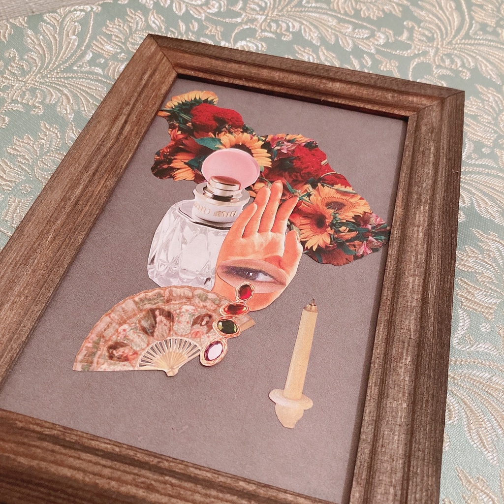 コラージュ作品 1 ハガキサイズ Grab Romantic Booth