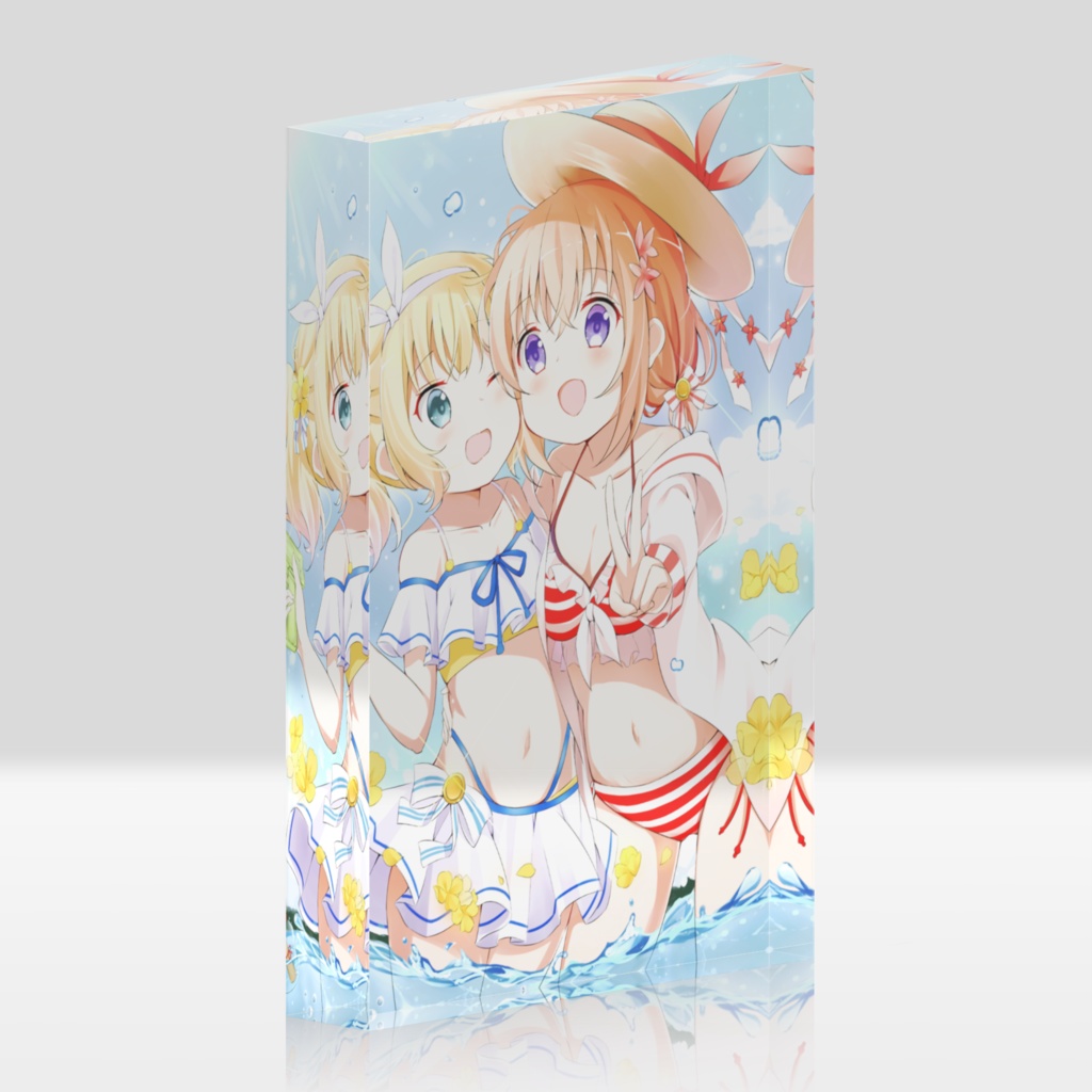 水着ココシャロアクリルブロック