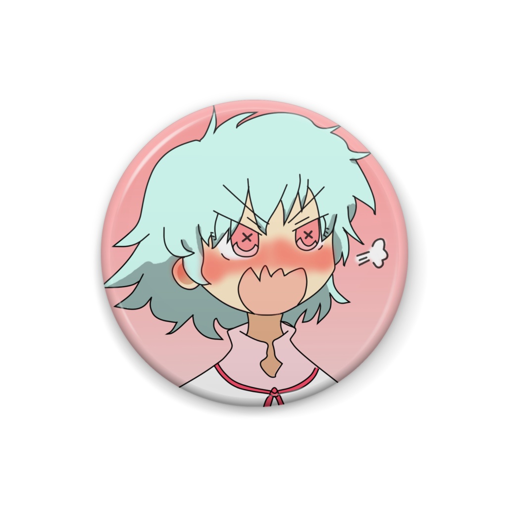 ぺって缶バッチ【ぷんすか】