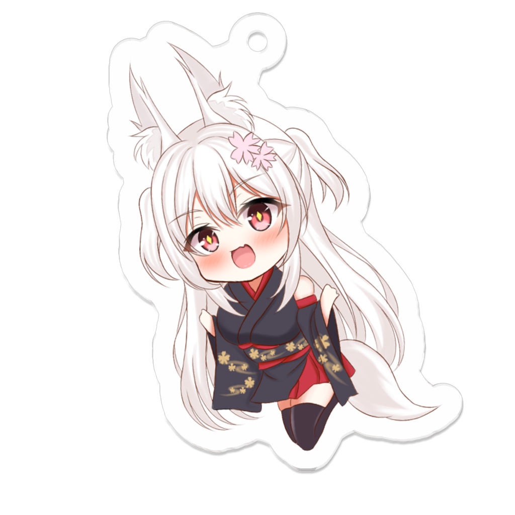きつねちゃんアクリルキーホルダー