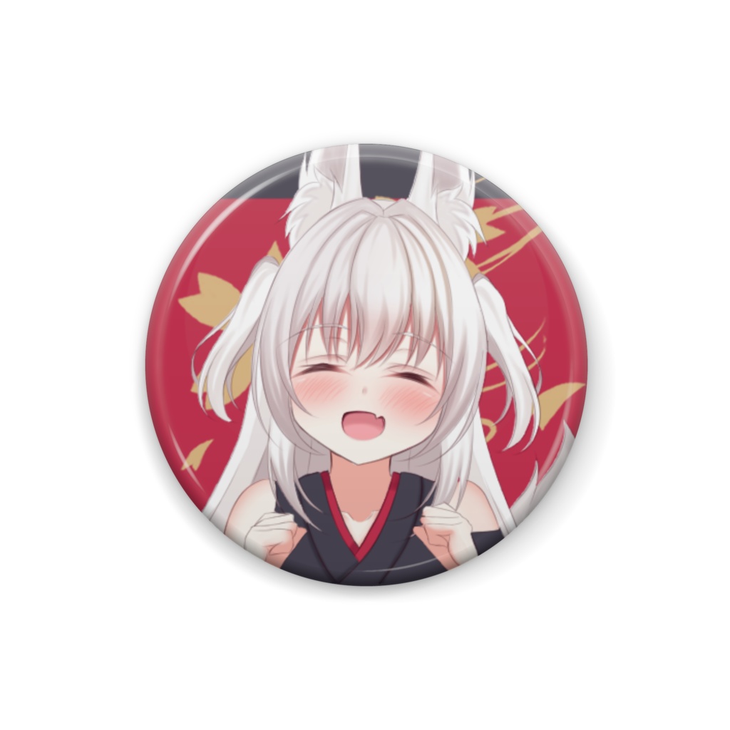 きつねちゃん缶バッチ