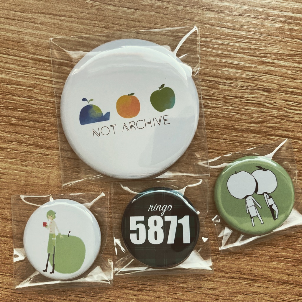 小花衣りんご　缶バッジ【FANBOX加入者用】