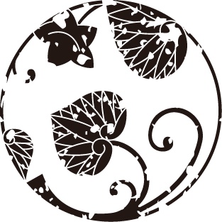 ダウンロード販売素材・64種の家紋はんこ・葵(あおい)ZIP (AI, PNG形式)