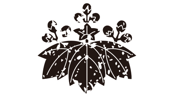 ダウンロード販売素材・6種の家紋はんこ・茄子(なす)ZIP (AI, PNG形式)