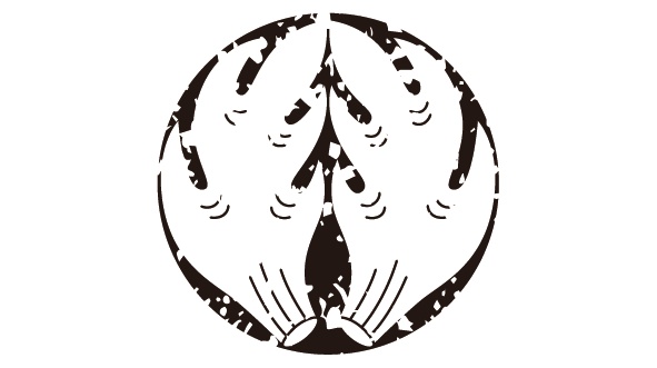 ダウンロード販売素材・18種の家紋はんこ・角(つの)ZIP (AI, PNG形式)