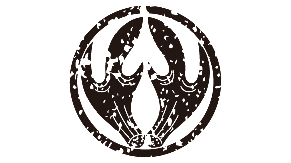 ダウンロード販売素材・18種の家紋はんこ・角(つの)ZIP (AI, PNG形式)