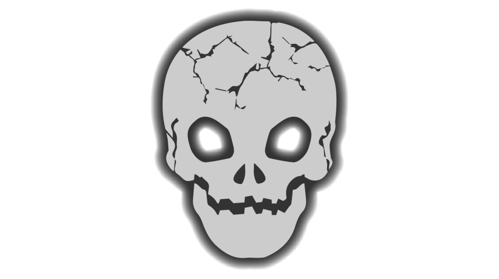 ダウンロード販売素材・ドクロマークZIP (AI, PNG形式)