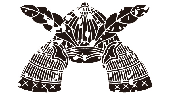 ダウンロード販売素材・26種の家紋はんこ・兜(かぶと)ZIP (AI, PNG形式)