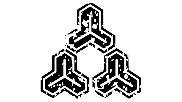 ダウンロード販売素材・44種の家紋はんこ・亀甲(きっこう)ZIP (AI, PNG形式)