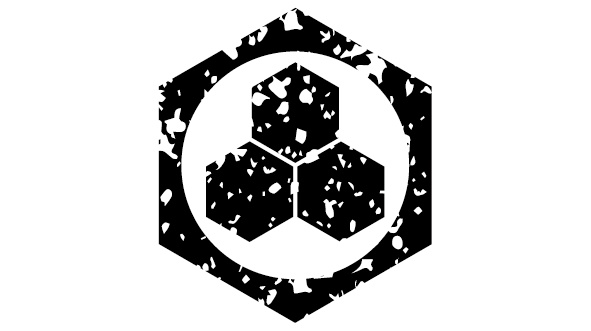 ダウンロード販売素材・44種の家紋はんこ・亀甲(きっこう)ZIP (AI, PNG形式)