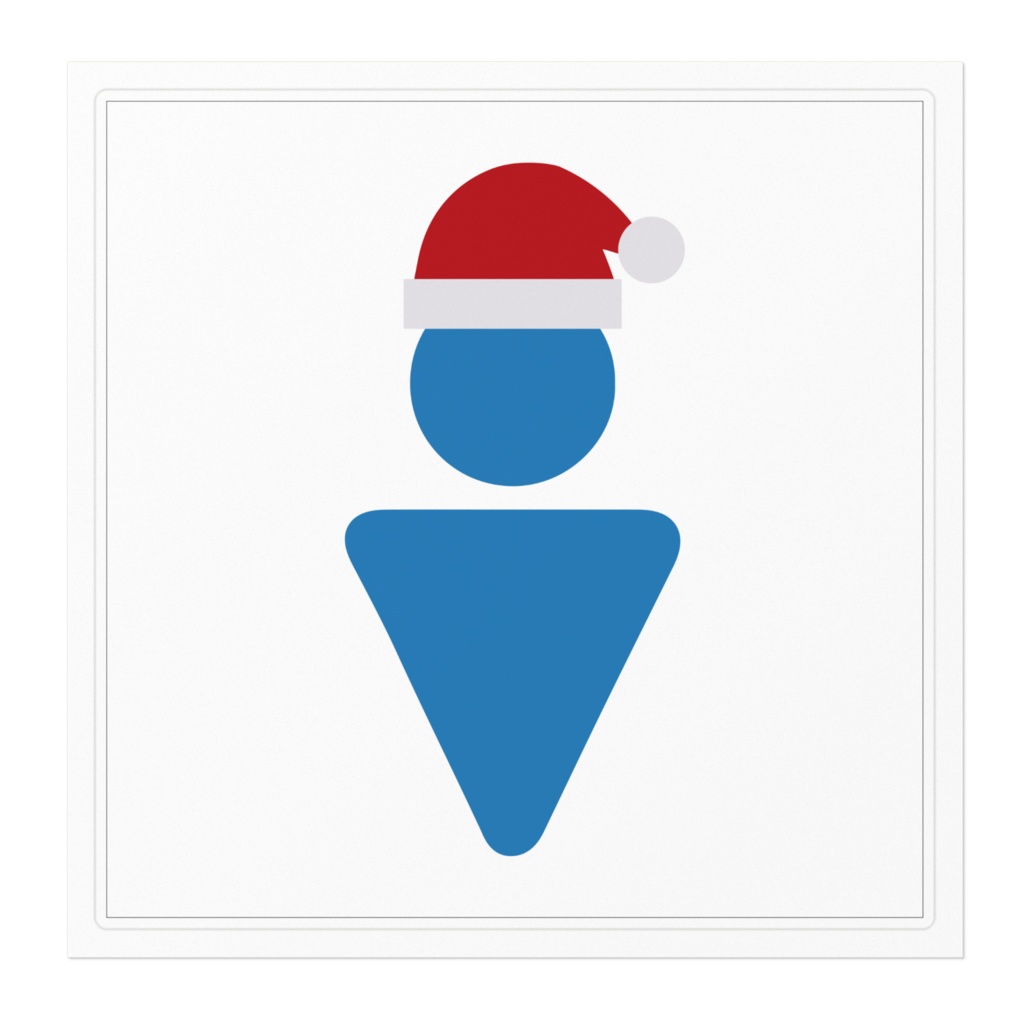 なるわん座限定!性別アイコン(クリスマス仕様)ステッカー・その6