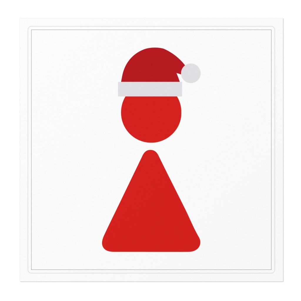 なるわん座限定!性別アイコン(クリスマス仕様)ステッカー・その5