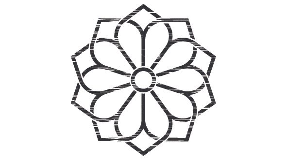 ダウンロード販売素材・家紋はんこ・桔梗(ききょう)ZIP (AI, PNG形式)