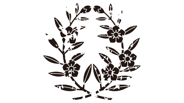 ダウンロード販売素材・家紋はんこ・桔梗(ききょう)ZIP (AI, PNG形式)