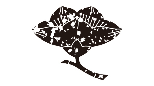 ダウンロード販売素材・家紋はんこ・桔梗(ききょう)ZIP (AI, PNG形式)