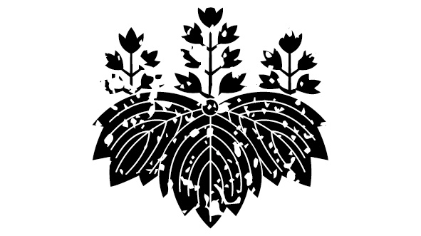 ダウンロード販売素材・家紋はんこ・桐(きり)ZIP (AI, PNG形式)