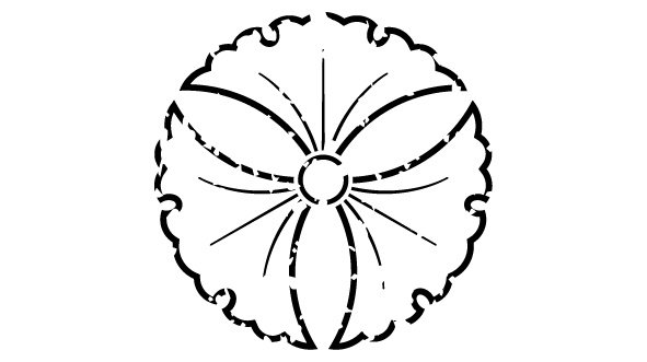 ダウンロード販売素材・家紋はんこ・銀杏(いちょう)ZIP (AI, PNG形式)