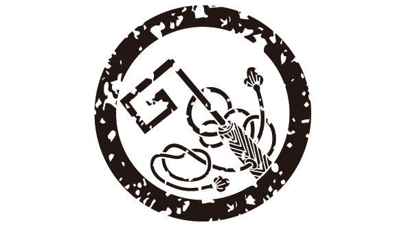 ダウンロード販売素材・家紋はんこ・鍵(かぎ)ZIP (AI, PNG形式)