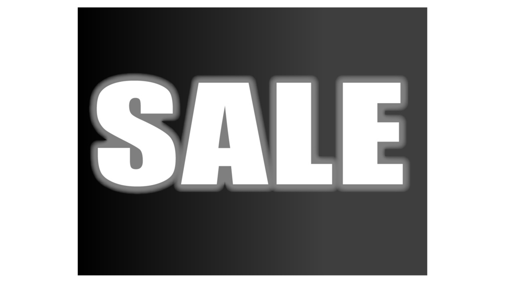 ダウンロード販売素材・販促イラスト素材・黒いSALEZIP (AI, PNG形式)