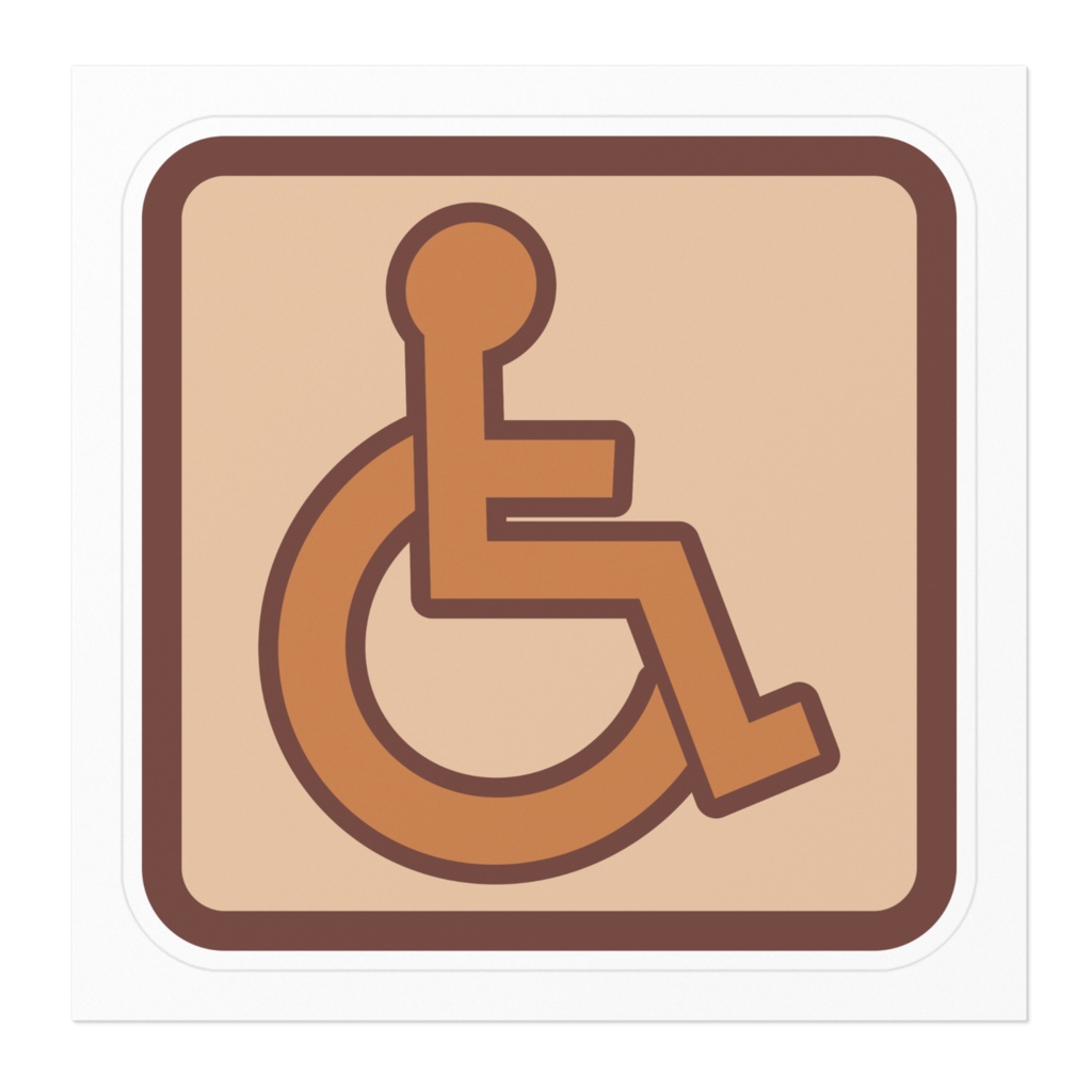 なるわん座限定!トリコロールピクトグラム(車いす)・その2