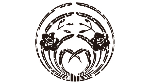 ダウンロード販売素材・家紋はんこ・水仙(すいせん)ZIP (AI, PNG形式)