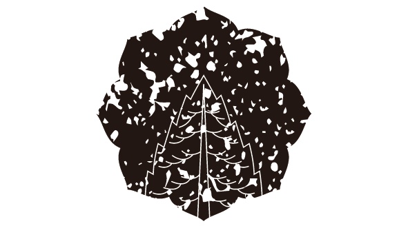 ダウンロード販売素材・家紋はんこ・杉(すぎ)ZIP (AI, PNG形式)