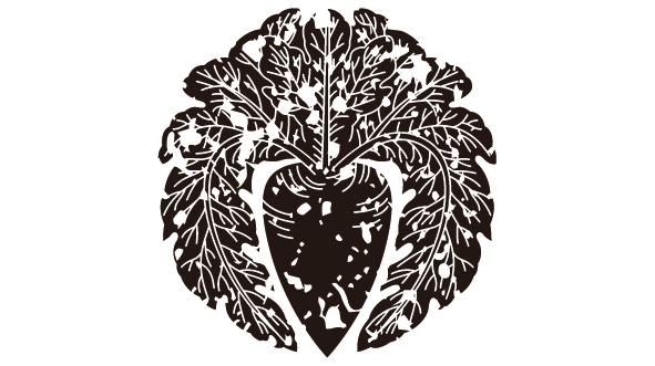 ダウンロード販売素材・家紋はんこ・大根(だいこん)ZIP (AI, PNG形式)