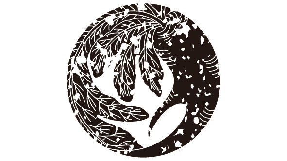 ダウンロード販売素材・家紋はんこ・大根(だいこん)ZIP (AI, PNG形式)