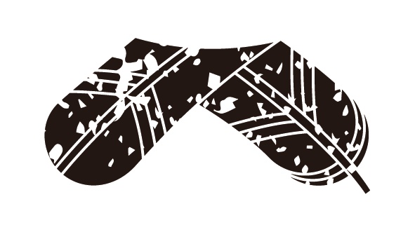 ダウンロード販売素材・家紋はんこ・鷹ノ羽(たかのは)ZIP (AI, PNG形式)