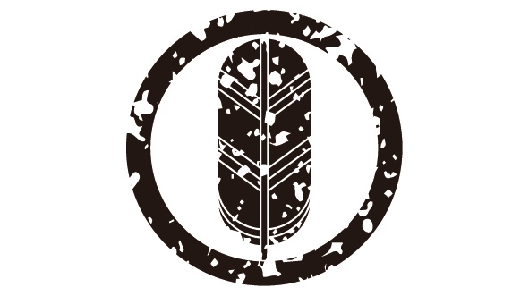 ダウンロード販売素材・家紋はんこ・鷹ノ羽(たかのは)ZIP (AI, PNG形式)