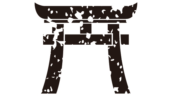 ダウンロード販売素材・家紋はんこ・鳥居(とりい)ZIP (AI, PNG形式)