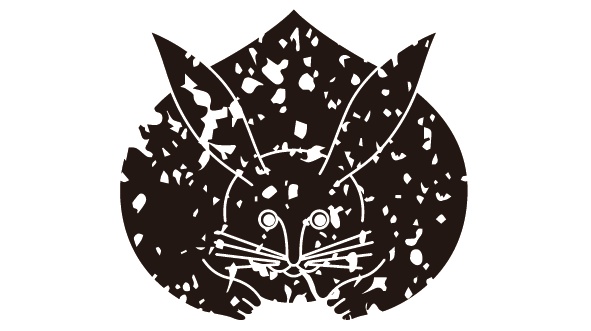 ダウンロード販売素材・家紋はんこ・兎(うさぎ)ZIP (AI, PNG形式)