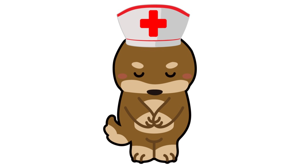 ダウンロード販売素材・販促イラスト素材・お辞儀する犬ZIP (AI, PNG形式)