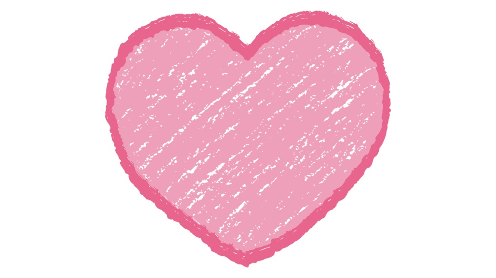 ダウンロード販売素材・販促イラスト素材・手書きのハートZIP (AI, PNG形式)