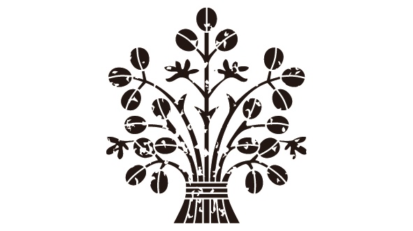 ダウンロード販売素材・家紋はんこ・萩(はぎ)ZIP (AI, PNG形式)